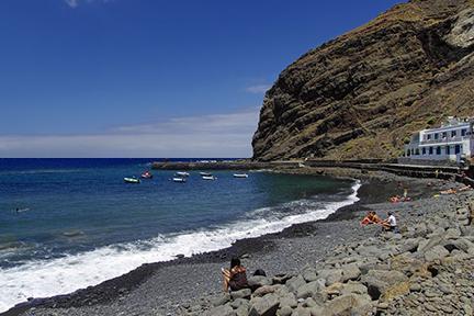 Playa de Alojera en la isla de La Gomera