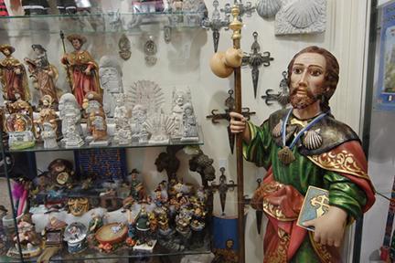 Tienda de recuerdos de Santiago de Compostela